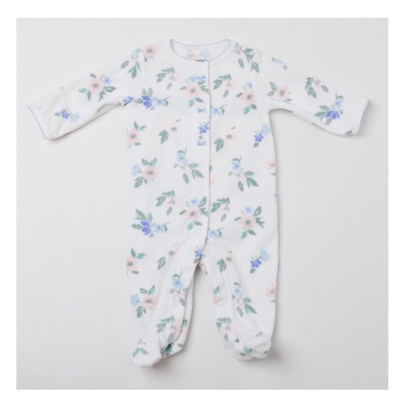 NWT Carter's Floral Footed Fleece Sleep & Play - Picture 5 of 5